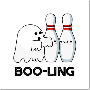 Booling Cute Halloween Bowling Ghost Pun Posters and Art